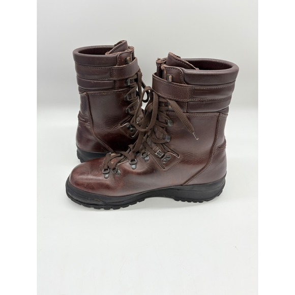 Vtg Cabelas Sky Walk Mens 11.5 Brown Leather Hunting Gore-Tex Lace Up Boots 8" - Picture 11 of 14